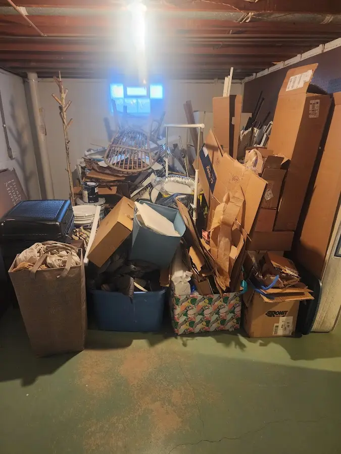 Roll-off dumpster container at job site for 15 Yard Dumpster Rental in Barrington Hills